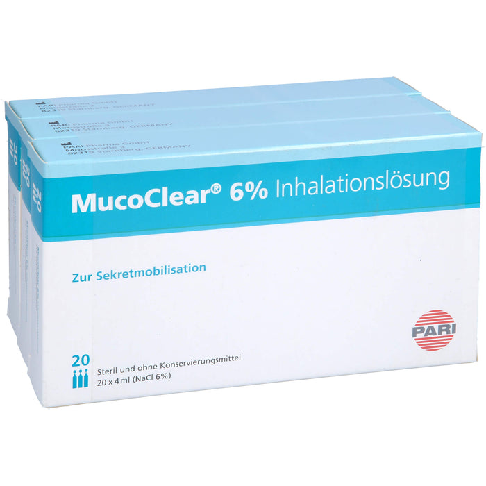 MucoClear 6 % NaCl Inhalationslösung, 60 pcs. Ampoules