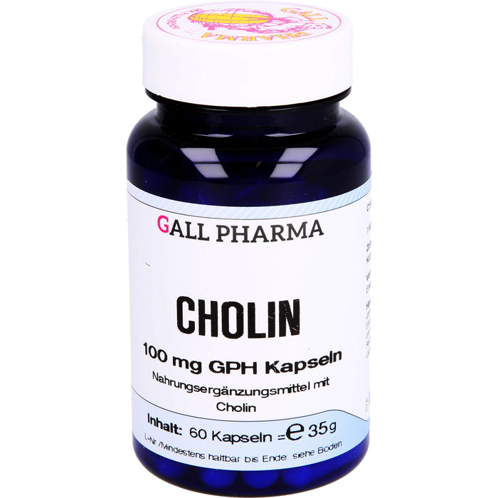 GALL PHARMA Cholin 100 mg GPH Kapseln, 60 pcs. Capsules