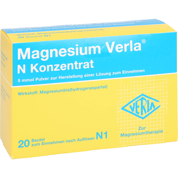 Magnesium Verla N Konzentrat Pulver, 20 pc Sachets