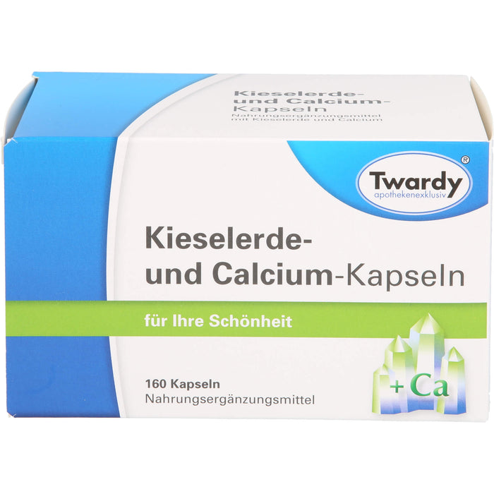 Twardy Kieselerde- und Calcium-Kapseln für Ihre Schönheit, 160 St. Kapseln