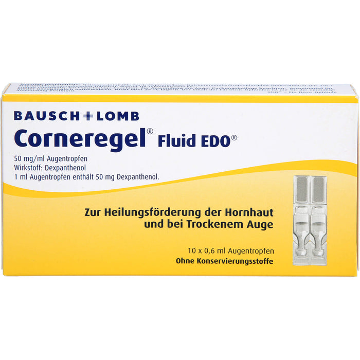 Corneregel Fluid EDO 50 mg/ml Augentropfen, 10 pc Pipettes à dose unique