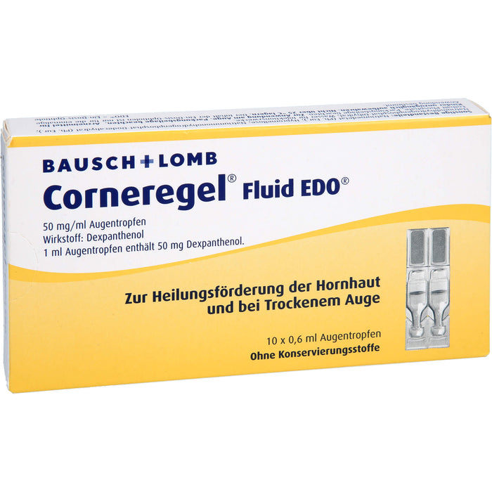 Corneregel Fluid EDO 50 mg/ml Augentropfen, 10 pcs. Single-dose pipettes