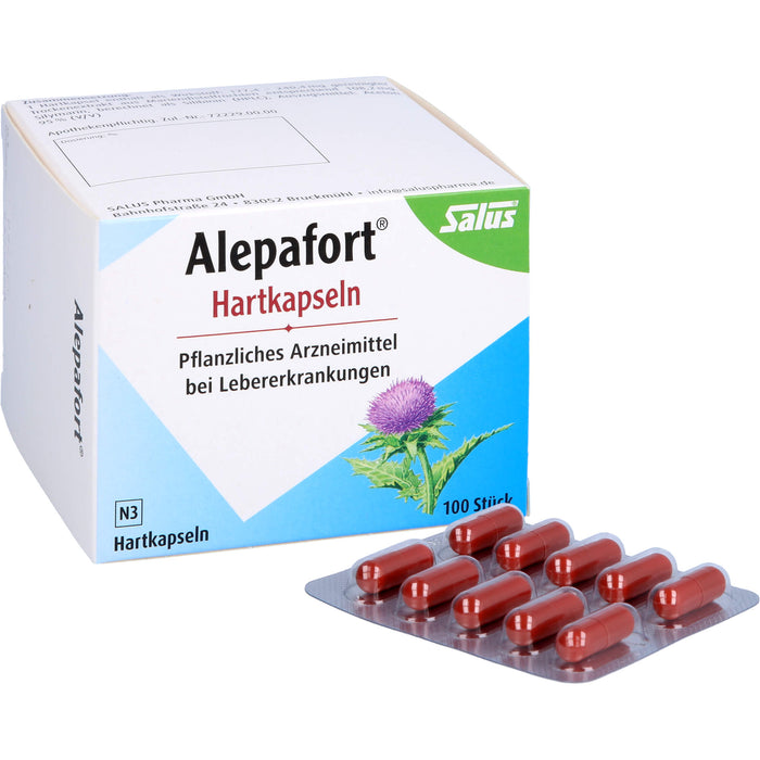 Salus Alepafort Kapseln bei Lebererkrankungen, 100 pc Capsules