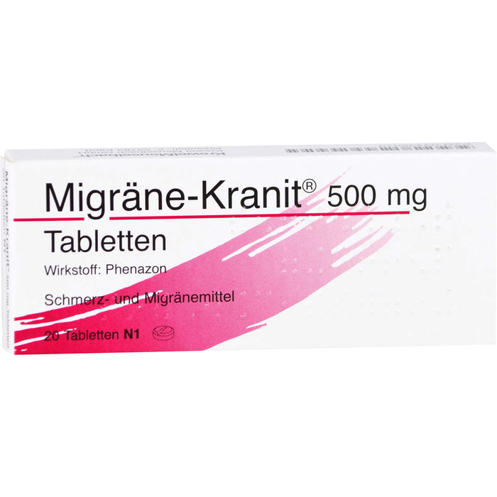 Migräne-Kranit 500 mg Tabletten, 20 St. Tabletten