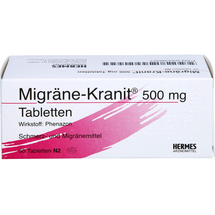 Migräne-Kranit 500 mg Tabletten, 50 pc Tablettes