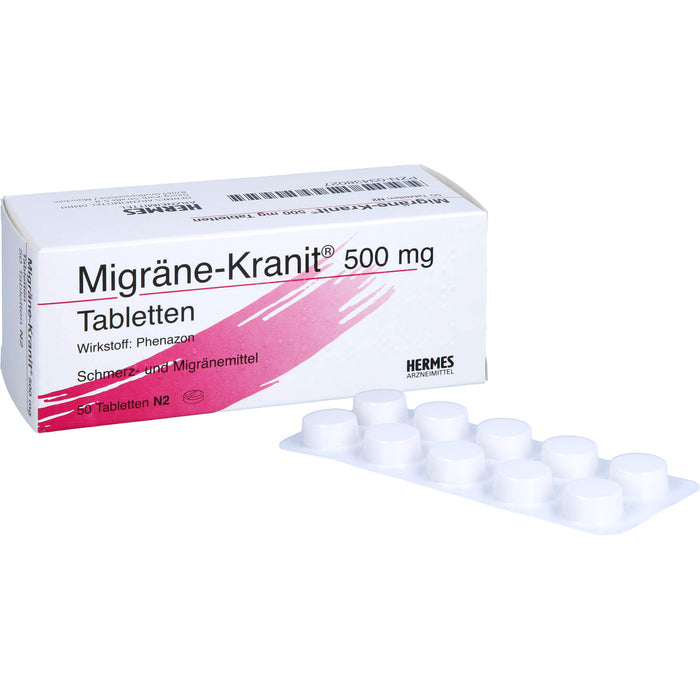 Migräne-Kranit 500 mg Tabletten, 50 pc Tablettes