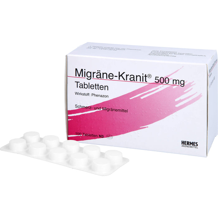 Migräne-Kranit 500 mg Tabletten, 100 St. Tabletten