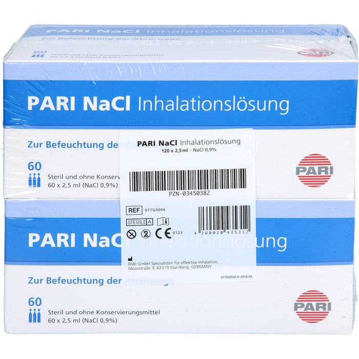 Pari-NaCl Inhalationslösung Ampullen, 120 pc Ampoules