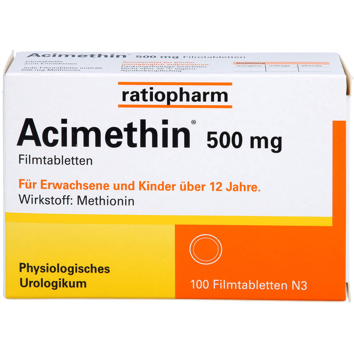 Acimethin 500 mg Filmtabletten physiologisches Urologikum, 100 St. Tabletten