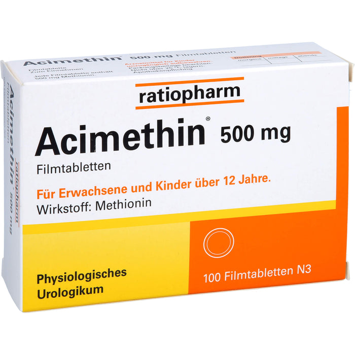 Acimethin 500 mg Filmtabletten physiologisches Urologikum, 100 pc Tablettes