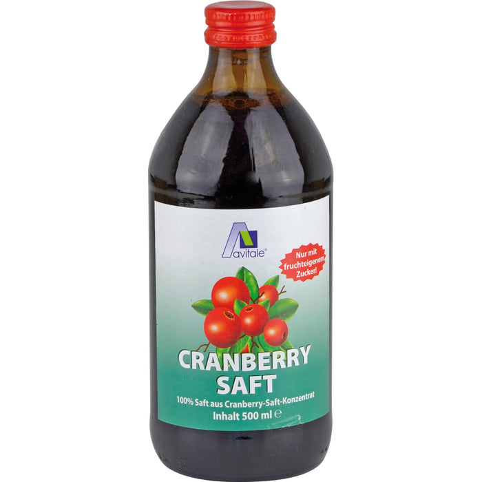 avitale Cranberrysaft 100% Frucht, 500 ml Solution