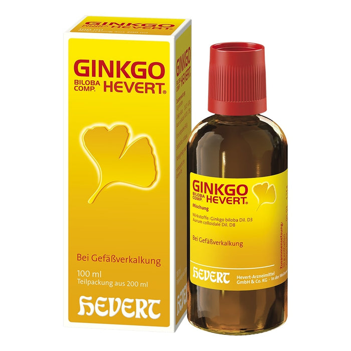 Ginkgo biloba comp. Hevert bei Gefäßverkalkung, 200 ml Lösung