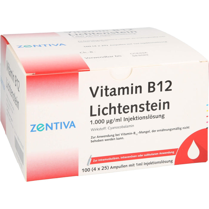 ZENTIVA Vitamin B 12 Lichtenstein Ampullen, 100 pcs. Ampoules