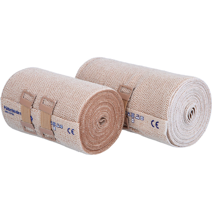 Pütter-Verband kräftige Kurzzugbinden 8 - 10 cm x 5 m, 2 St. Packung