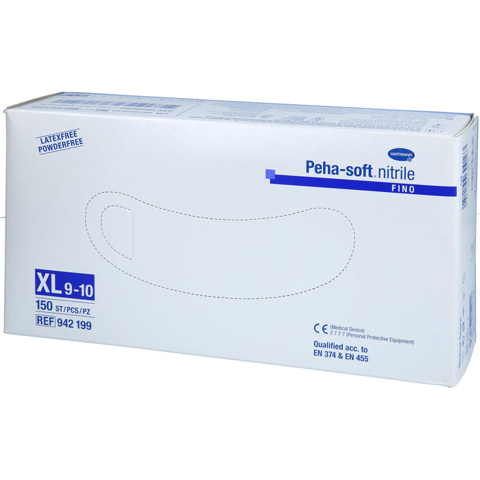 Peha-soft nitrile fino Unters.handsch.XL unst.pfr., 150 St HAS