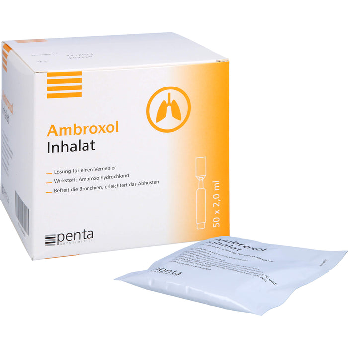 Penta Arzneimittel Ambroxol Inhalat Ein-Dosis-Behältnisse mit je 2 ml Lösung, 50 pc Récipients à dose unique