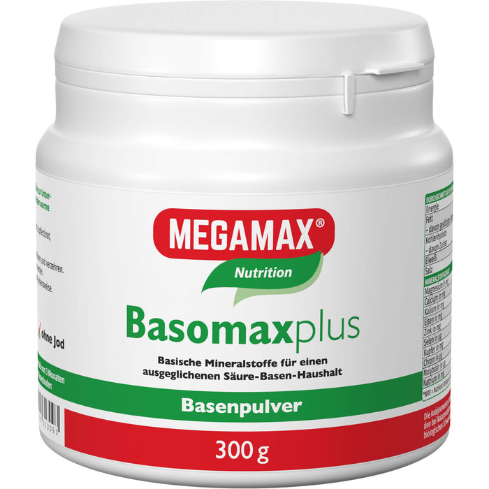 MEGAMAX Nutrition Basomax plus Basenpulver, 300 g Powder