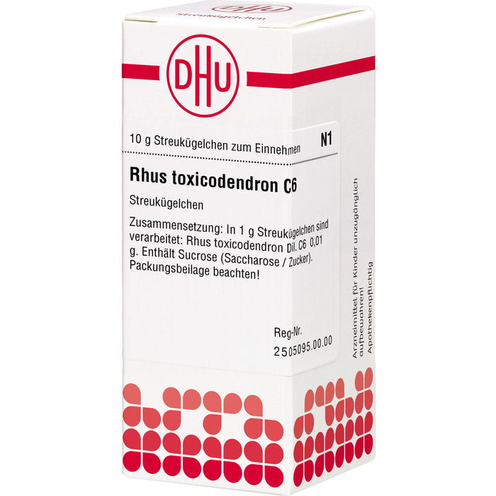 DHU Rhus toxicodendron C6 Streukügelchen, 10 g Globules