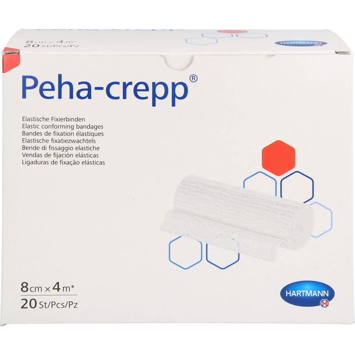 PEHA CREPP superelastische Fixierbinde 8 cm x 4 m, 20 pcs. Pack