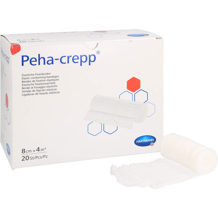 PEHA CREPP superelastische Fixierbinde 8 cm x 4 m, 20 pc Paquet