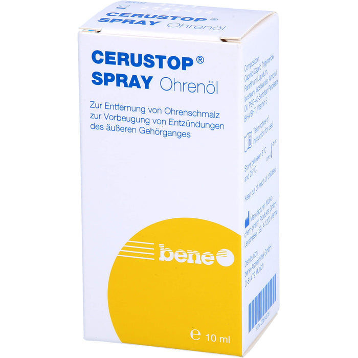 bene Cerustop Spray Ohrenöl, 10 ml Solution