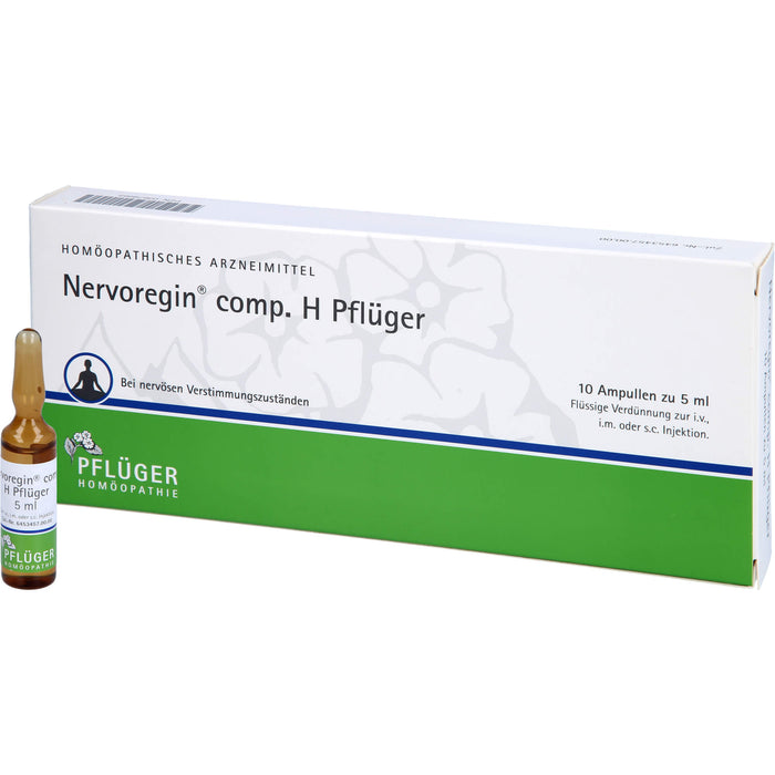 PFLÜGER Nervoregin comp. H bei nervösen Verstimmungszuständen, 10 pc Ampoules