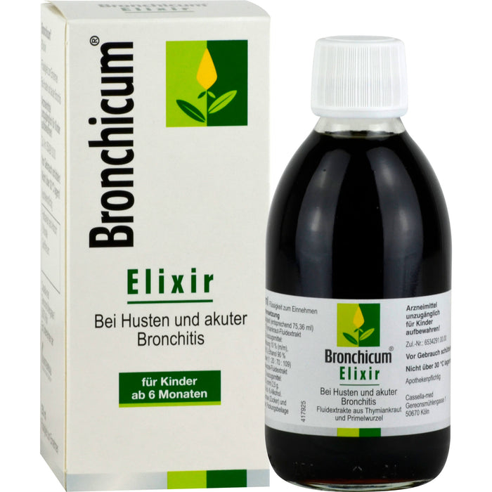 Bronchicum Elixir bei Husten und akuter Bronchitis, 250 ml Solution