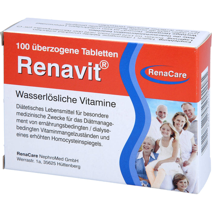 Renavit Tabletten wasserlösliche Vitamine, 100 pc Tablettes