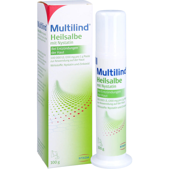 Multilind Heilsalbe mit Nystatin bei Entzündungen der Haut, 100 g Crème