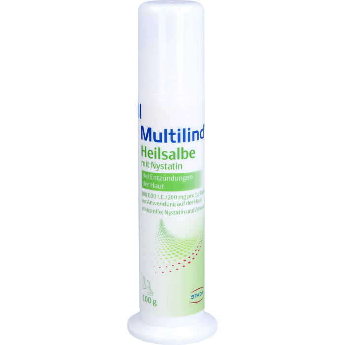 Multilind Heilsalbe mit Nystatin bei Entzündungen der Haut, 100 g Crème