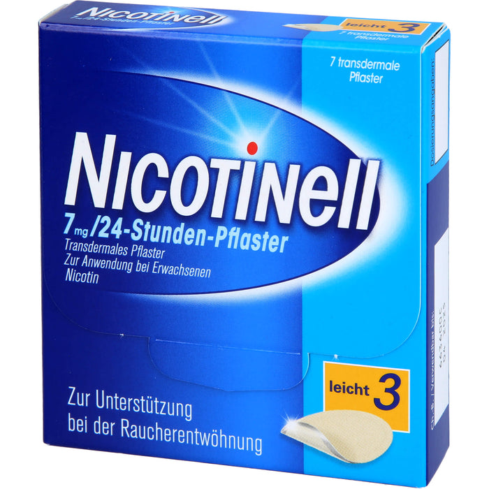 Nicotinell 7 mg/24-Stunden-Pflaster (bisher 17,5 mg) Stärke 3 (leicht), 7 St. Pflaster