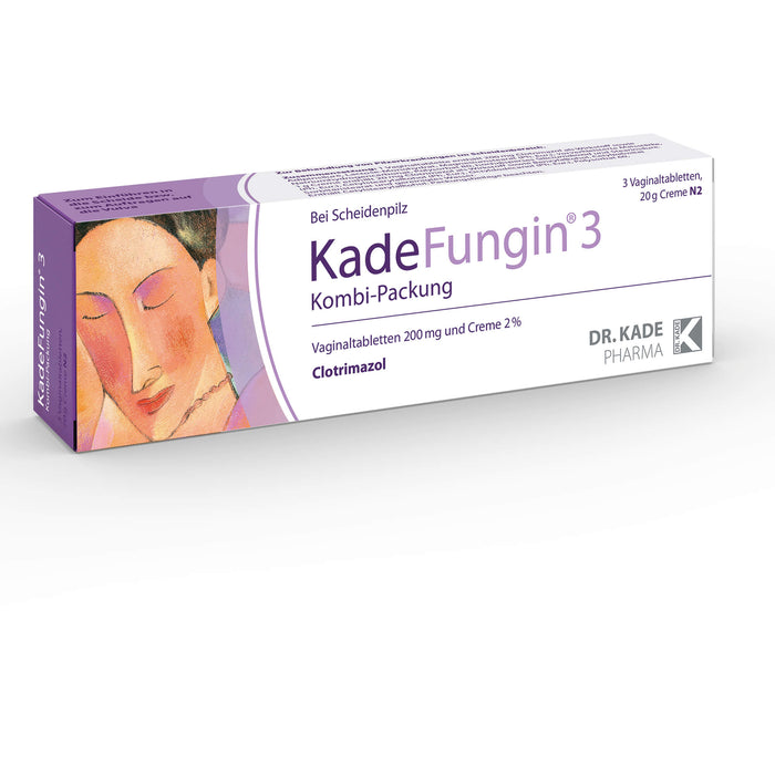 KadeFungin 3 Kombi-Packung Vaginaltabletten und Creme, 1 St. Kombipackung