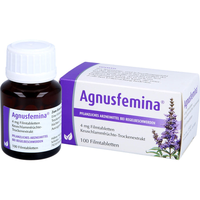 Agnusfemina 4 mg Filmtabletten bei Regelbeschwerden, 100 pc Tablettes