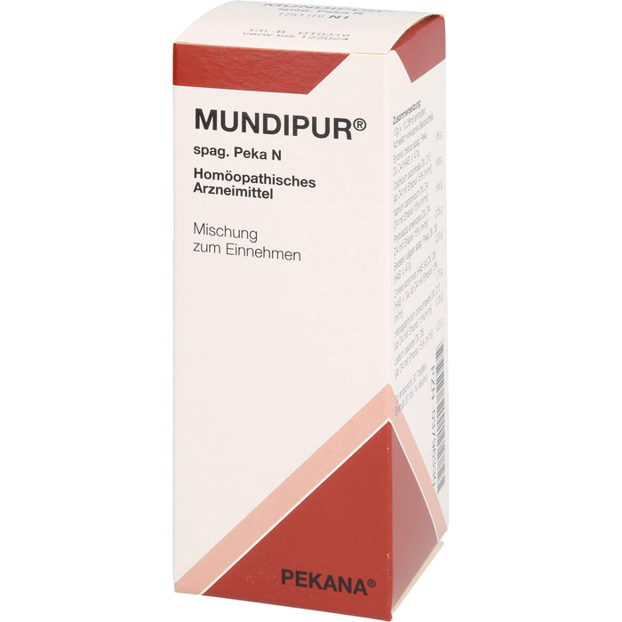 Mundipur spag. Pekana N Saft, 150 ml Lösung