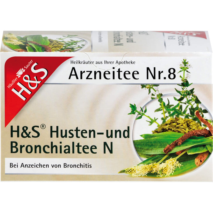 H&S Arzneitee Nr. 8 Husten- und Bronchialtee N, 20 St. Filterbeutel