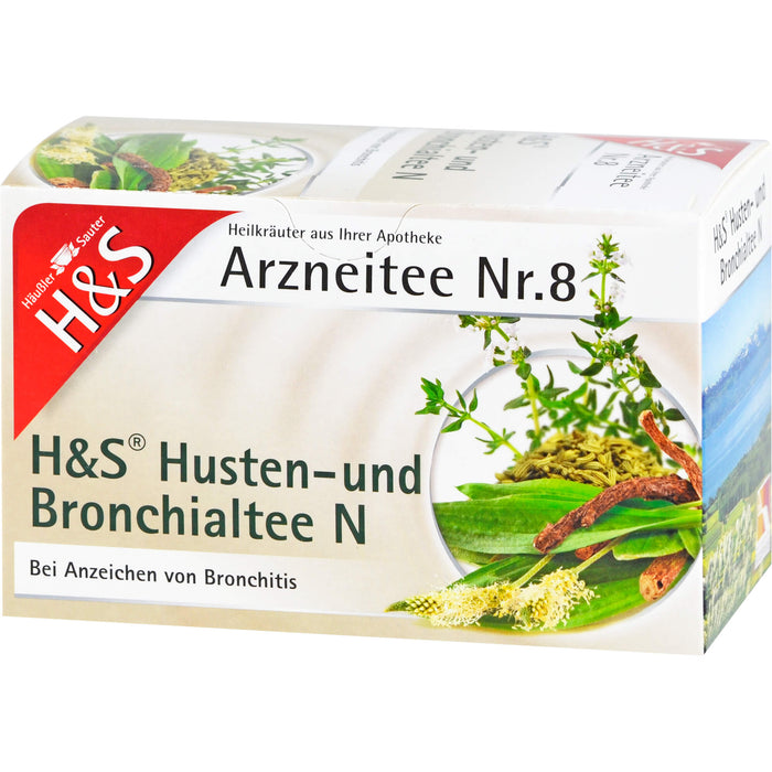 H&S Arzneitee Nr. 8 Husten- und Bronchialtee N, 20 pcs. Filter bag