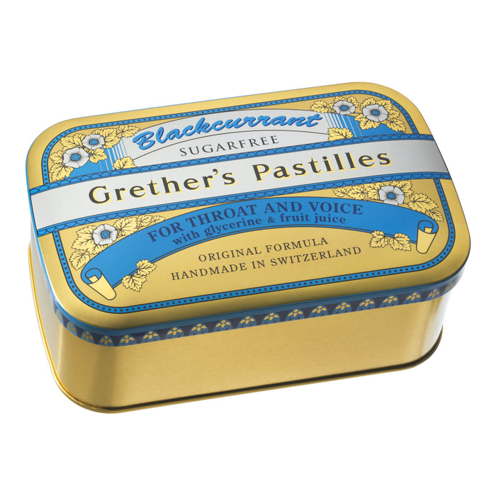 Grether's Pastilles Blackcurrant sugarfree, 440 g Pastillen