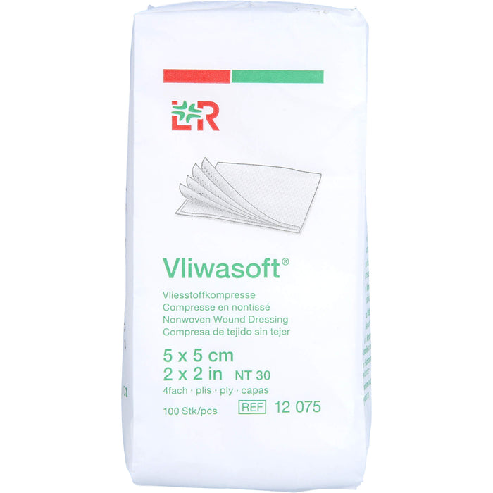 Vliwasoft Vliesstoffkompresse 5x5cm, 100 pc Compresses