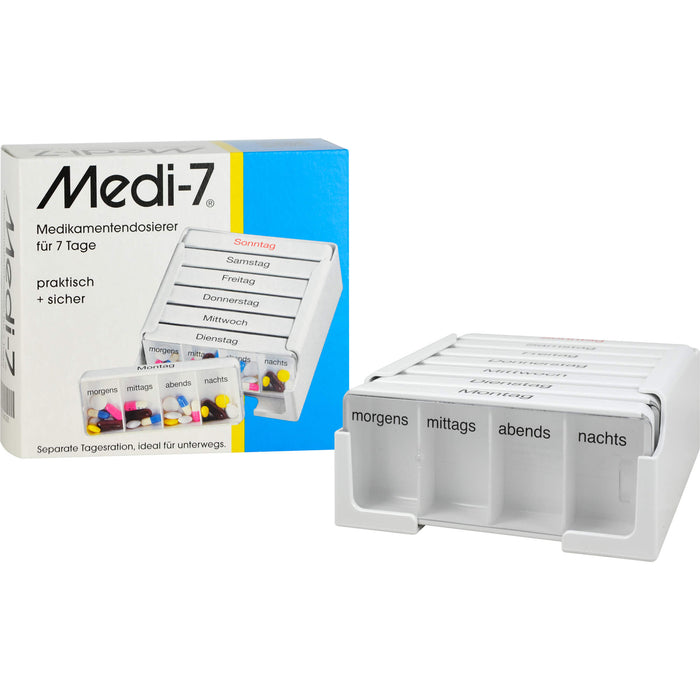 Medi-7 Medikamentendosierer für 7 Tage Tablettenbox, 1 pc Boîte