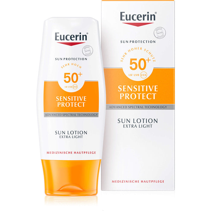 Eucerin Sensitive Protect Sun Lotion Extra Light LSF 50+, 150 ml Lotion