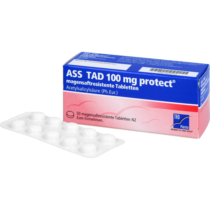 ASS TAD 100 mg protect Tabletten, 50 St. Tabletten