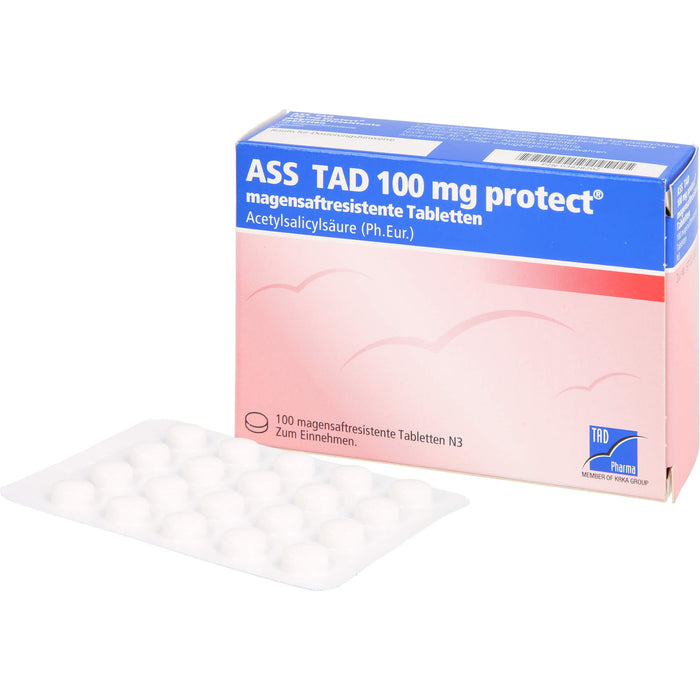 ASS TAD 100 mg protect Filmtabletten, 100 pc Tablettes