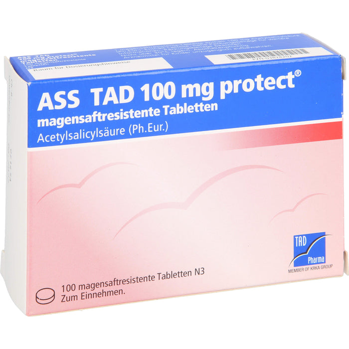 ASS TAD 100 mg protect Filmtabletten, 100 pc Tablettes