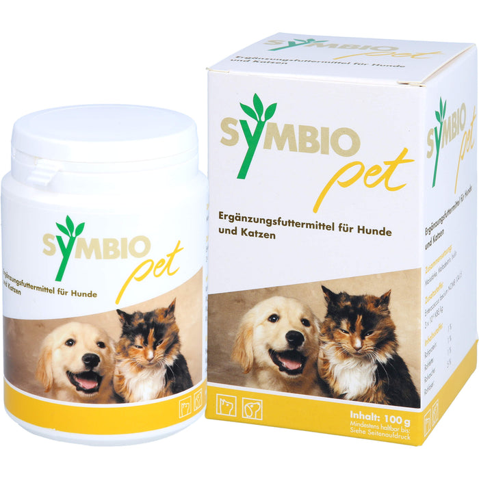 SymbioPet Pulver für Hunde und Katzen, 100 g Poudre