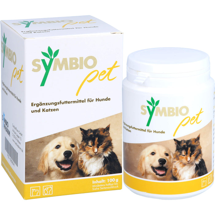 SymbioPet Pulver für Hunde und Katzen, 100 g Poudre