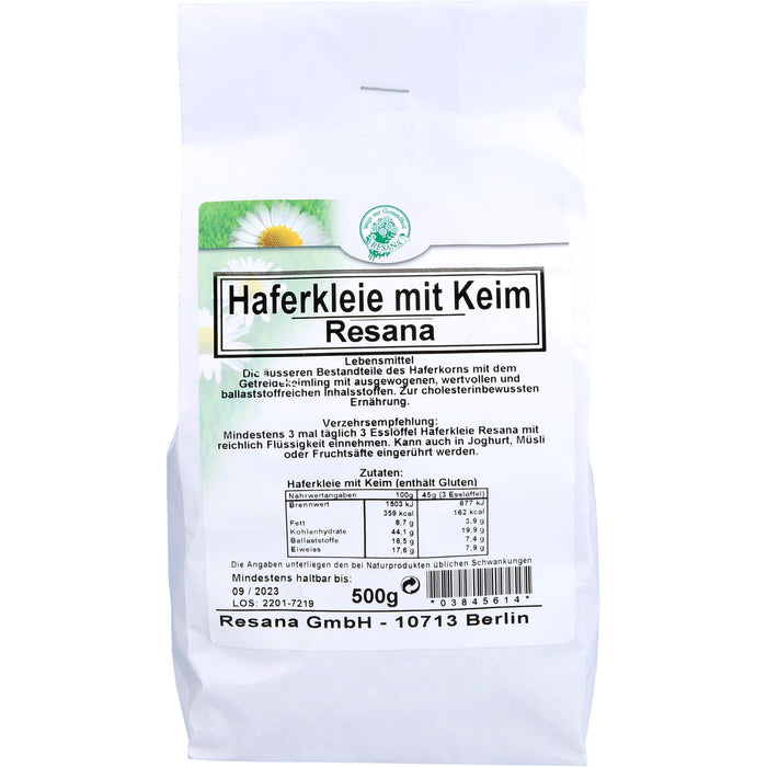 Resana Haferkleie mit Keim Pulver, 500 g Poudre