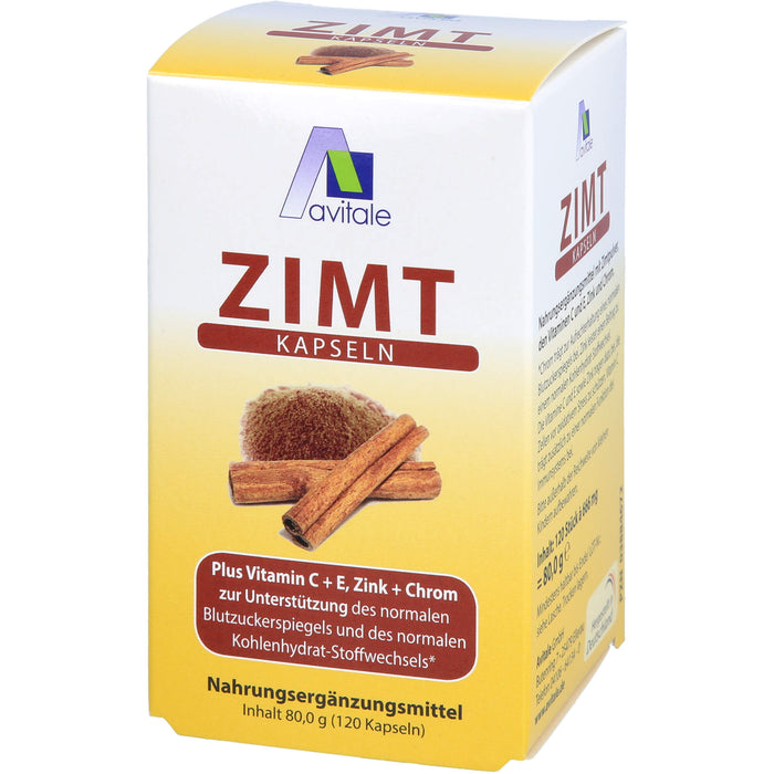 Avitale Zimtkapseln 500 mg + Vitamin C + E, 120 pcs. Capsules