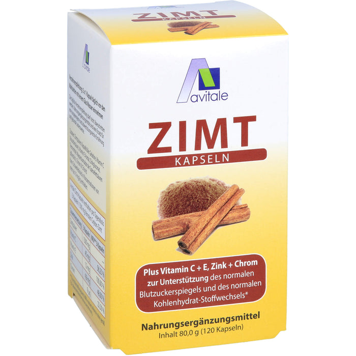 Avitale Zimtkapseln 500 mg + Vitamin C + E, 120 St. Kapseln