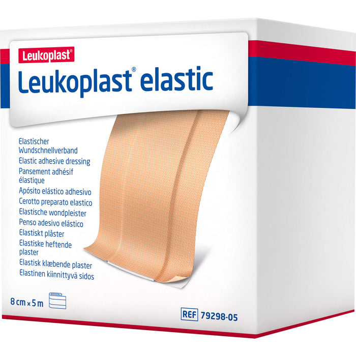 Leukoplast Elastic Pflaster 8 cm x 5 m Rolle, 1 St PFL