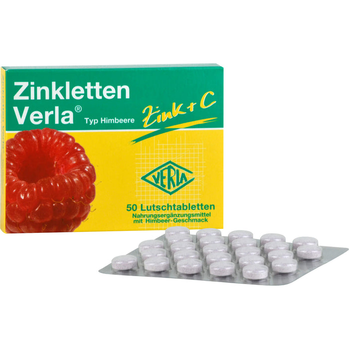 Zinkletten Verla Typ Himbeere Tabletten, 50 St. Tabletten